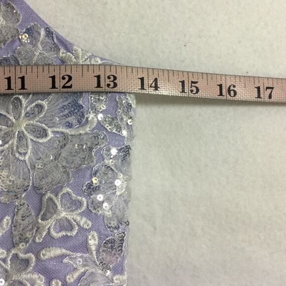 GIRL'S PARTY DRESS SZ 8-9 Y pink purple tulle sequin embroidered corset NEW B54 - Picture 5 of 7